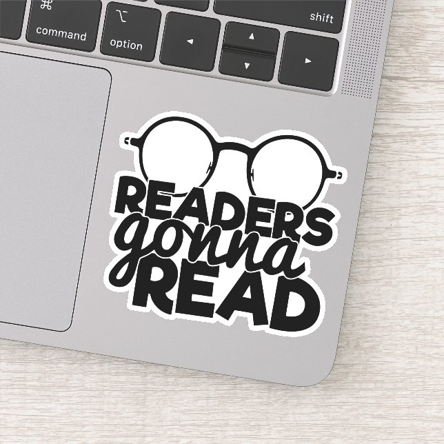 Funny Readers Gonna Read Reading Saying Bookworm Sticker (Detail)