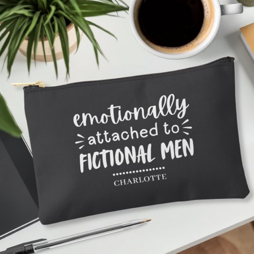Funny Reader's Saying Personalized Charcoal Pencil Accessory Pouch