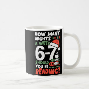 Funny Reading 67 Meme Englieacher Christmas Book L Coffee Mug