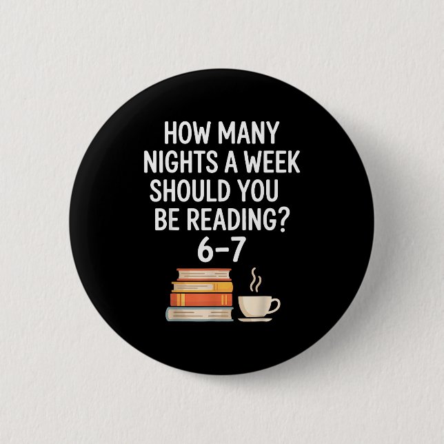 Funny Reading 6 7 Six Seven Meme Englieacher Book  Button (Front)