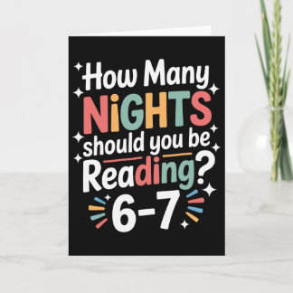 Funny Reading 6 7 Six Seven Meme English Teacher B Card