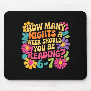 Funny Reading Book Teacher 67 Six Seven Meme  Mouse Pad
