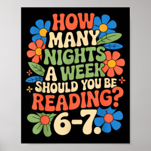 Funny Reading Book Teacher 67 Six Seven Meme Poster