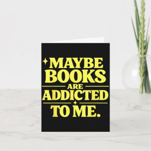 Funny reading book teacher lover humor bookworm card