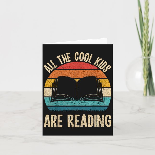 Funny Reading Books Nerd Bookish Library Bookshelf Card (Front)