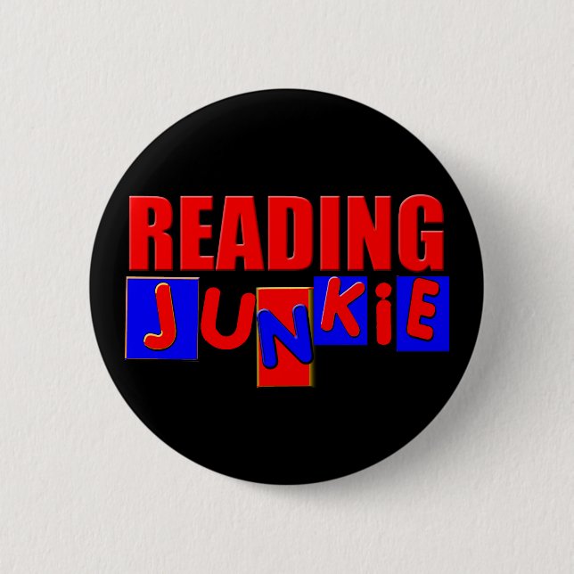 funny reading button (Front)