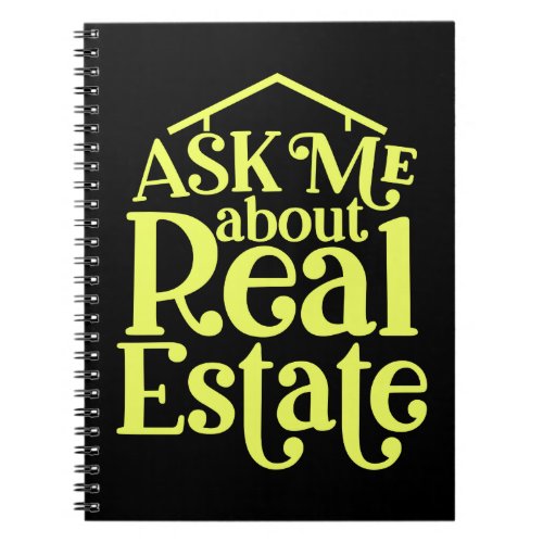 Funny Real Estate Agent Gift Home Broker Realtor  Notebook