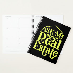 Funny Real Estate Agent Gift Home Broker Realtor Planner