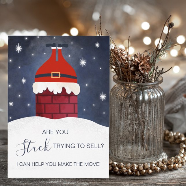 funny real estate agent Happy Christmas greetings  Card (Creator Uploaded)