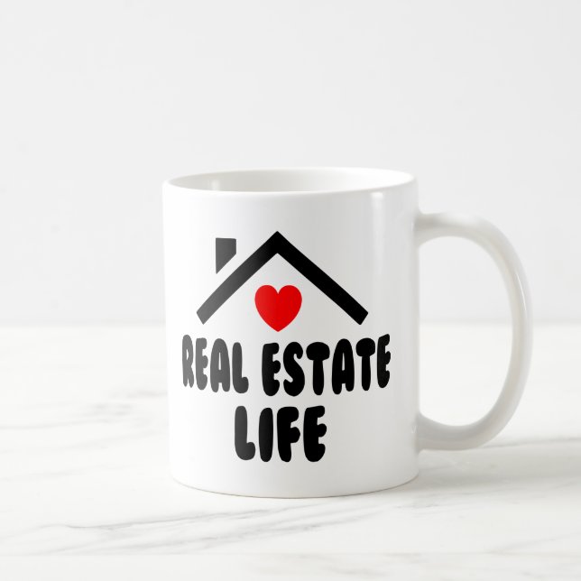 Funny Real Estate Agent House Broker Realtor Gift Coffee Mug (Right)