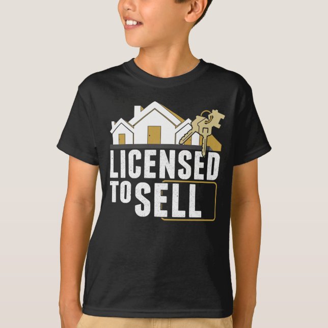 Funny Real Estate Agent Humor Property Broker T-Shirt (Front)