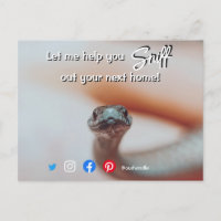 funny real estate sniff out your next home snake