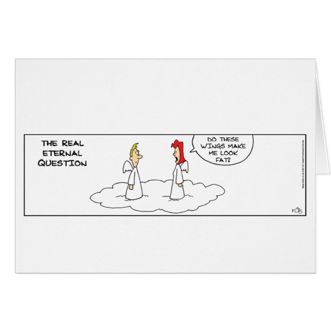 Funny Real Eternal Question Cards (Front Horizontal)