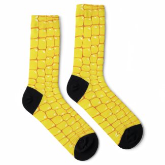Funny Realistic Corn Pattern Socks