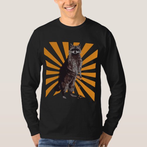 Funny Realistic Raccoon T_Shirt
