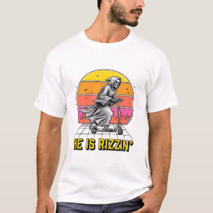 Funny Reaper Scooter Vintage Sunset Shirt Design_1