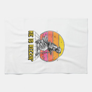 Funny Reaper Scooter Vintage Sunset Shirt Design_1 Kitchen Towel