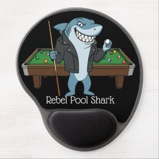 Funny Rebel Billiards Fanatic Pool Shark Gel Mouse Pad
