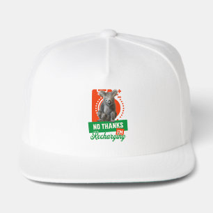 Funny Recharging Koala Introvert Mood Snap Back Hat