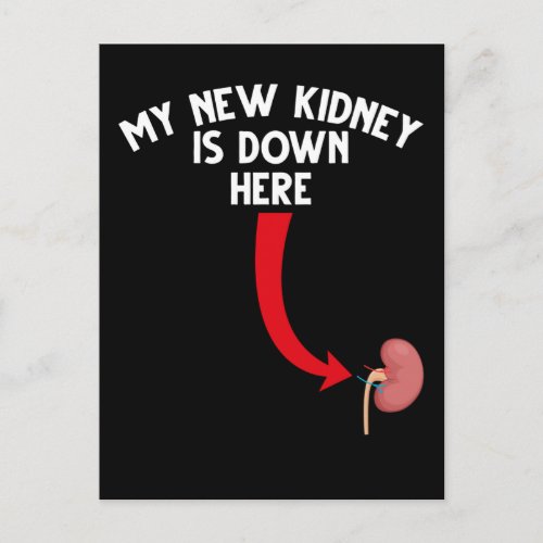 Funny Recipient Kidney Transplant Postcard