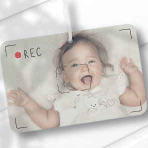 Funny Record Red Dot Custom Photo Air Freshener