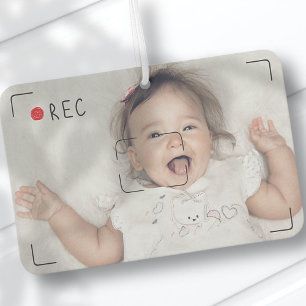 Funny Record Red Dot Custom Photo Air Freshener