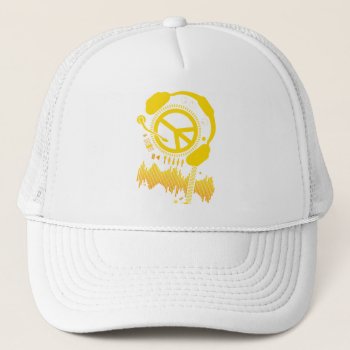 Funny_record Trucker Hat by auraclover at Zazzle