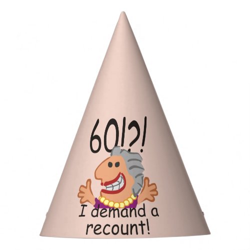 Funny Recount 60th Birthday Party Hat