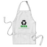 Funny Recycling Apron With Beer Saying at Zazzle