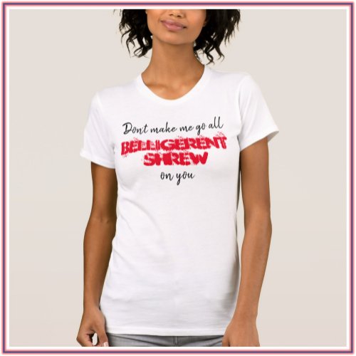 Funny Red and White Shrew Tank Top