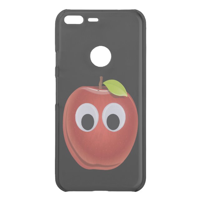 Funny Red Apple with Googly Eyes  Uncommon Google Pixel XL Case (Back)