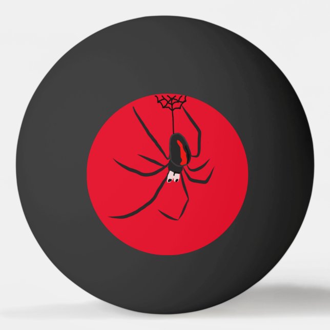 Funny Red Back Spider Spider Kids Ping Pong Ball (Front)