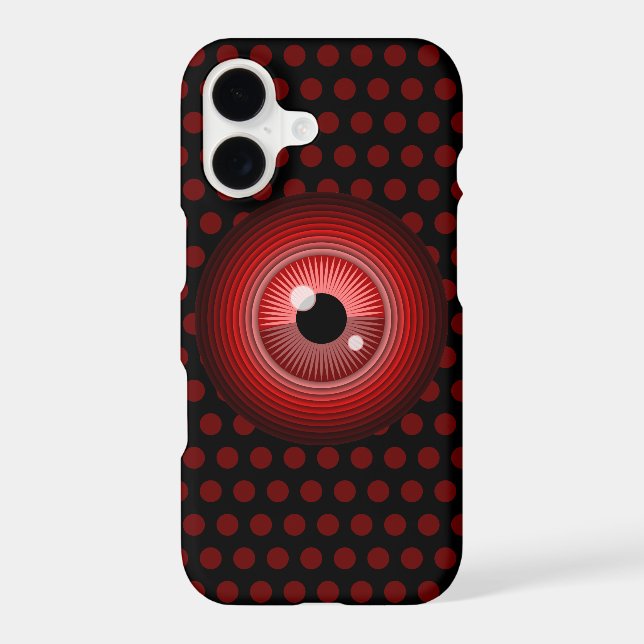 Funny Red Black Evil Devil Eye Magic Art Case-Mate iPhone Case (Back)