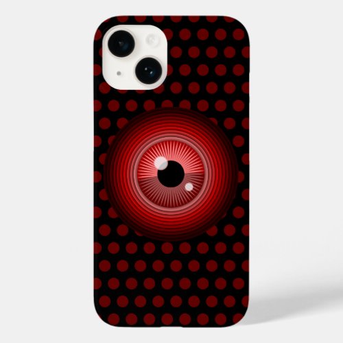 Funny Red Black Evil Devil Eye Magic Art Case_Mate iPhone 14 Case