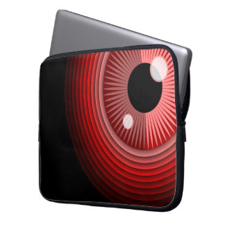 Funny Red Black Evil Devil Eye Magic Art Laptop Sleeve