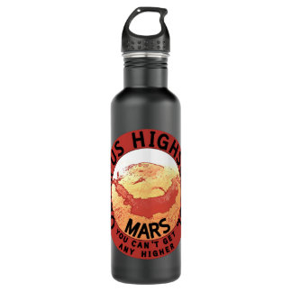 Funny Red Black Orange White Olympus High School Stainless Steel Water Bottle