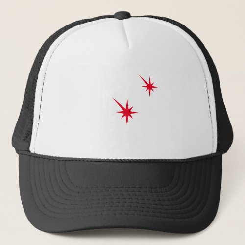 Funny red blood shot starburst Halloween costume Trucker Hat