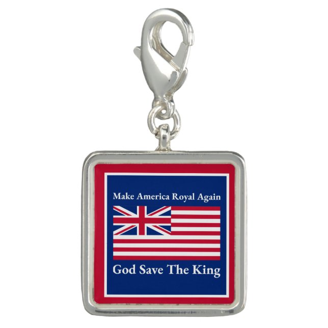 Funny Red Blue Make America Royal Again Art Charm (Front)