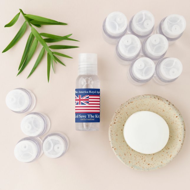 Funny Red Blue Make America Royal Again Art Hand Sanitizer (Laydown)