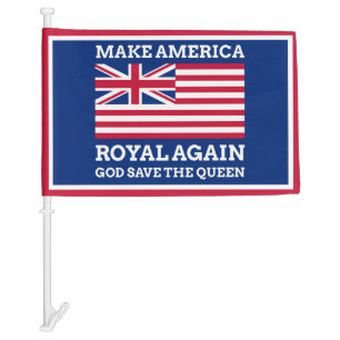 Funny Red Blue Make America Royal Again Flag