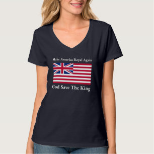 Funny Red Blue White Make America Royal Again Flag T-Shirt