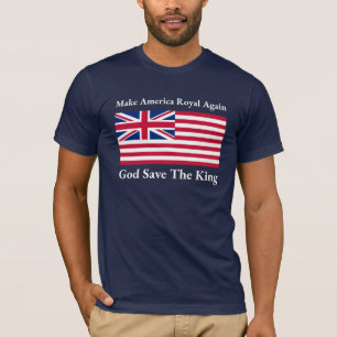Funny Red Blue White Make America Royal Again Flag T-Shirt