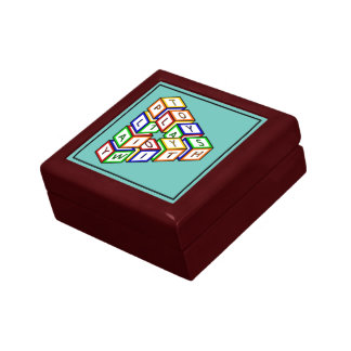 Funny Red Blue Yellow Green Kid Toy Blocks Gift Box