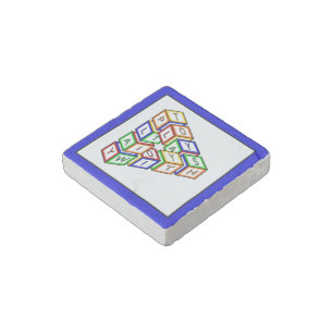 Funny Red Blue Yellow Green Kid Toy Blocks Stone Magnet