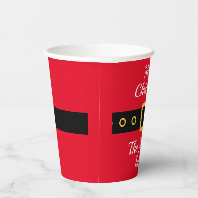 Plastic Santa Christmas Disposable Cups