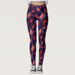 Funny Red Crab, Crawfish Nautical Ocean  Leggings<br><div class="desc">Kick back in these super fun leggings featuring a red crab pattern. Perfect for a beach vacation,  crab or lobster boil,  working out at the gym and everyday coastal wear.</div>