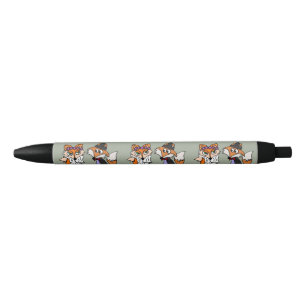 Funny Red Fox Bride and Groom Wedding Pen