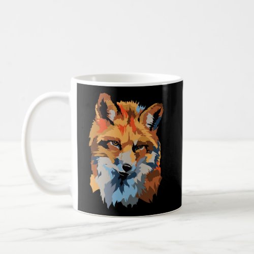 Funny Red Fox Face Cute Animal Graphic Art Print F Coffee Mug