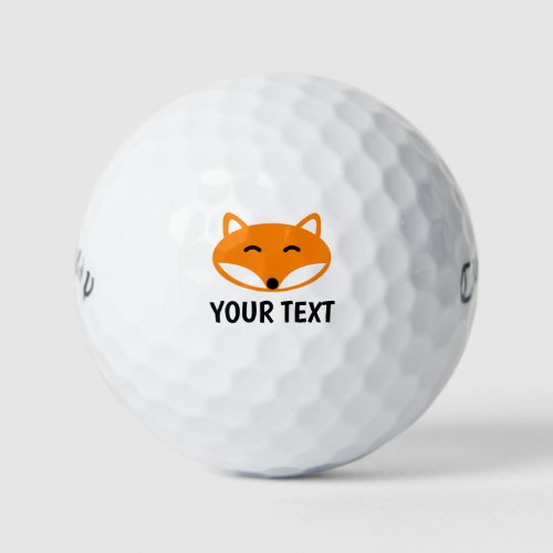 Funny red fox logo custom golf ball gift set