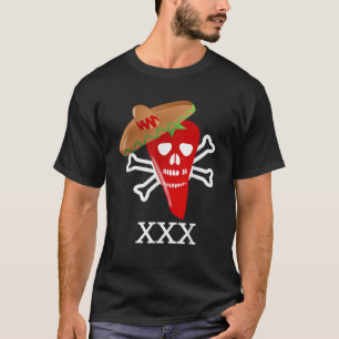 Funny Red Hot Chili Ghost Pepper Food Humor T-Shirt